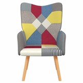 VidaXL Relaxstoel Patchwork Stof - 46% Korting!