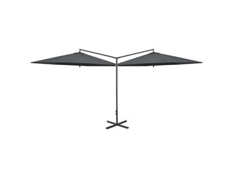 VidaXL Dubbele Parasol 600cm Antraciet - Nu 59% Korting!