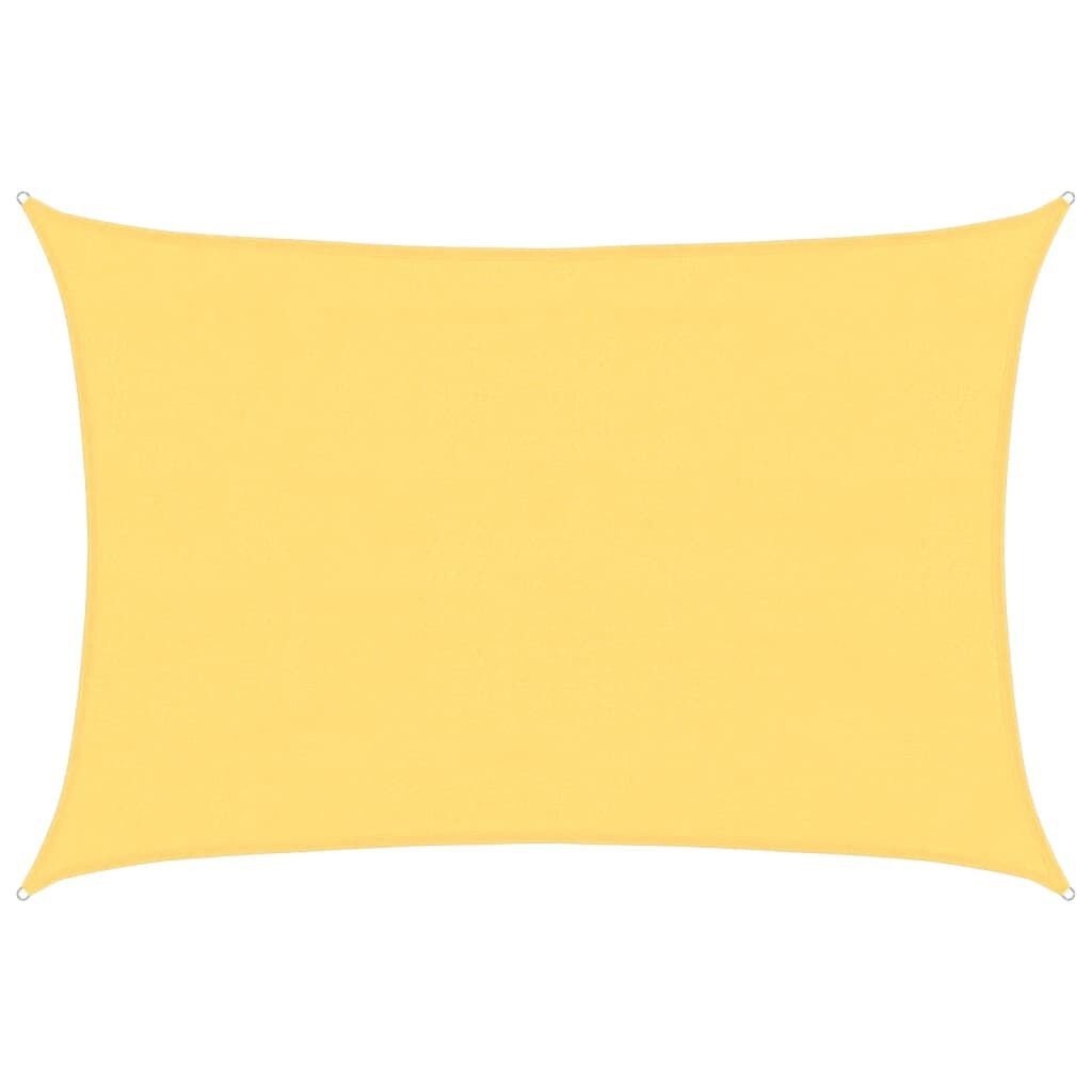 vidaXL Zonnezeil 160 g/m² 4x5 m HDPE beige