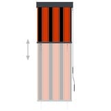 VidaXL Buiten Rolgordijn - 60x250 cm Oranje/Bruin - NU 47% KORTING!