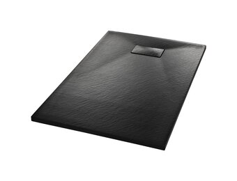 vidaXL Douchebak 100x80cm SMC Zwart - 40% Korting!