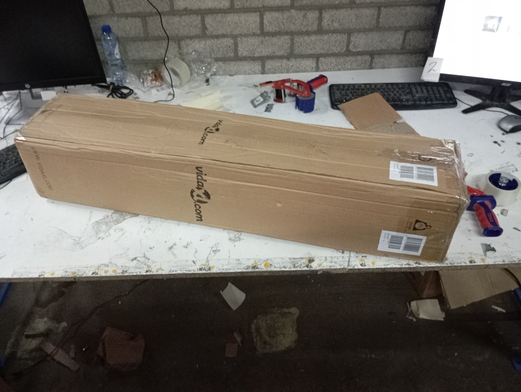 VidaXL Kaarsenhouders 3 st wicker grijs - 73% KORTING! (Schade)