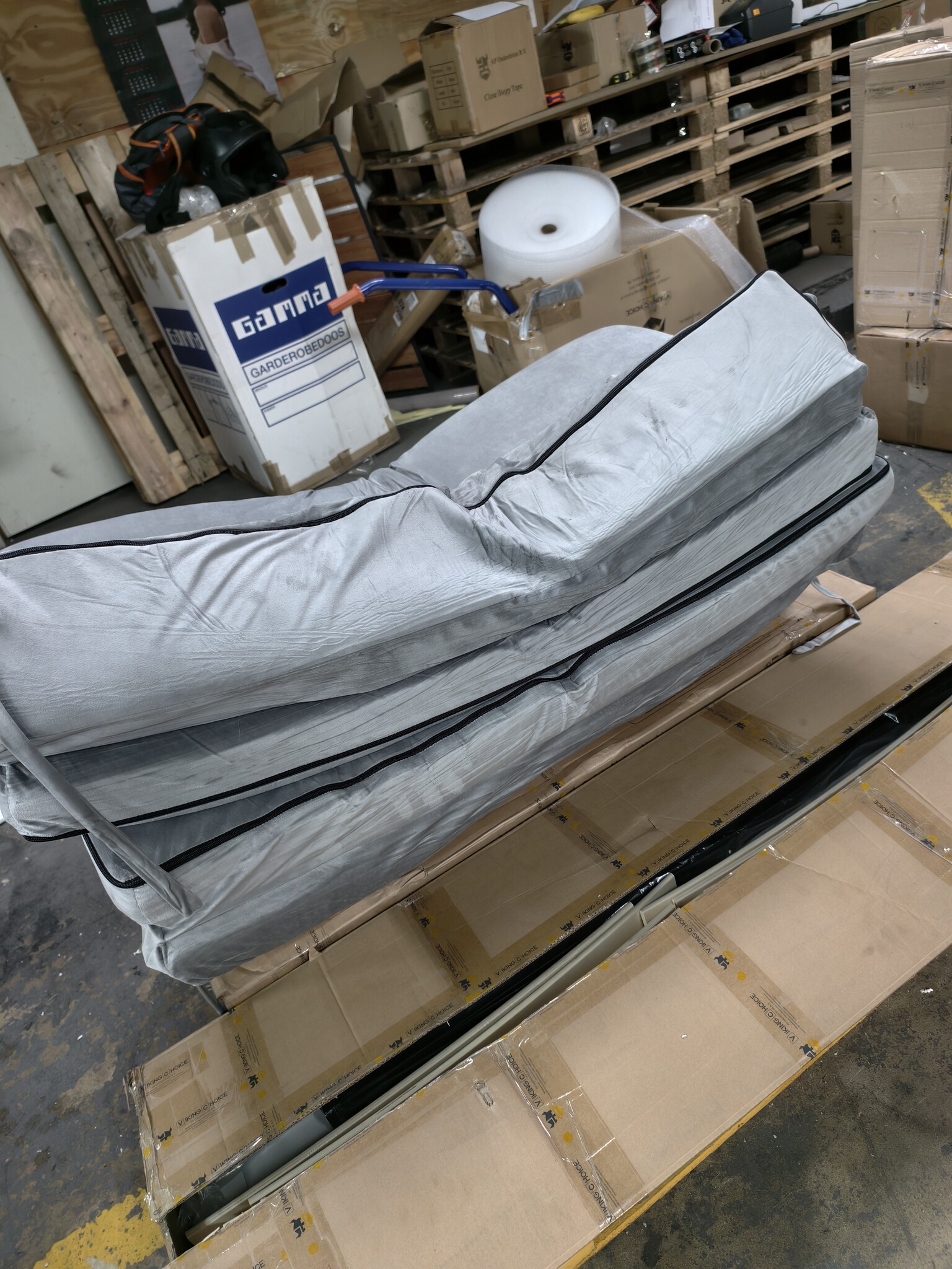 Opvouwbaar Logeermatras Grijs - 200x120cm - Comfortabel & Compact