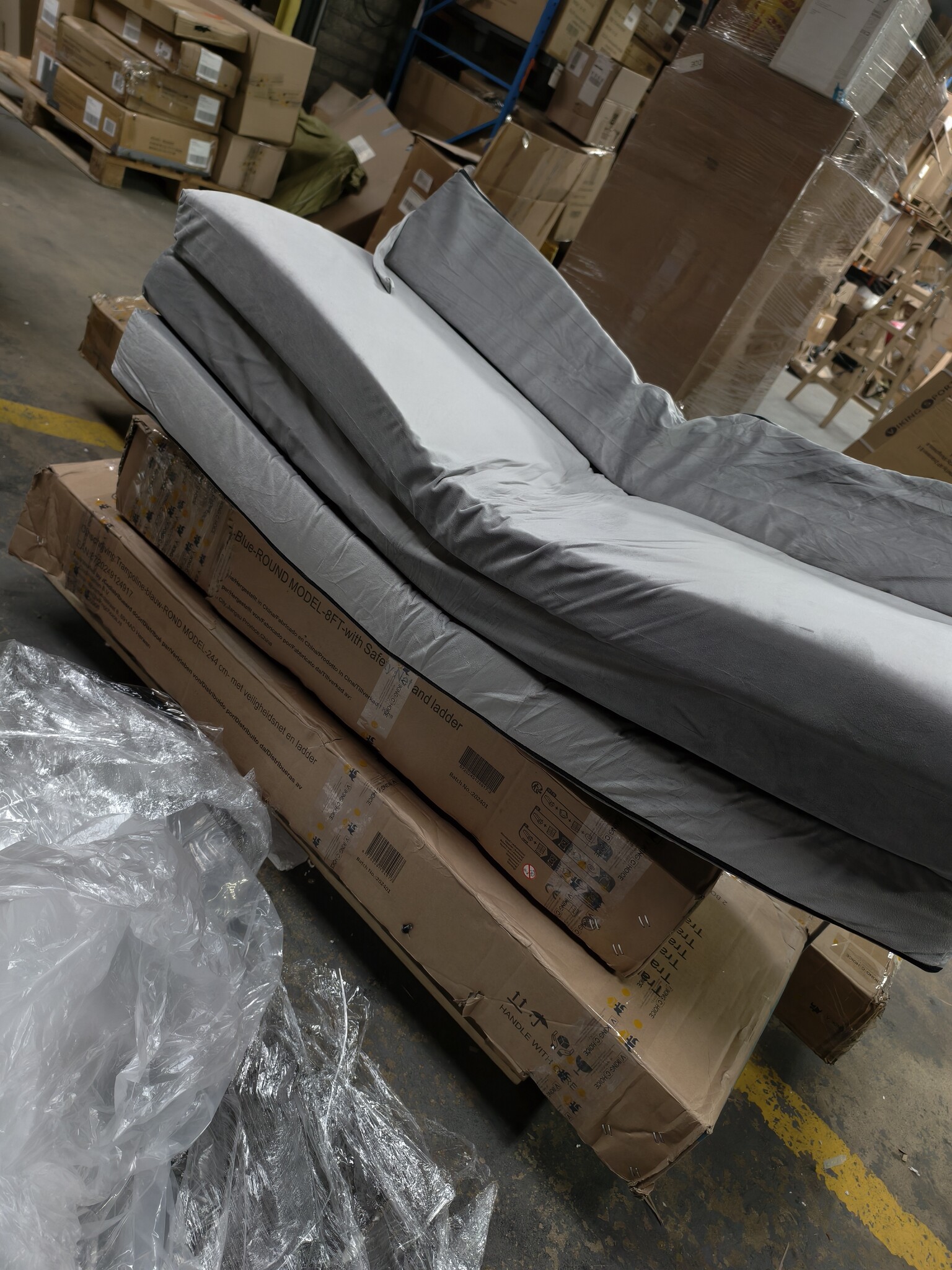 Opvouwbaar Logeermatras Grijs - 200x120cm - Comfortabel & Compact