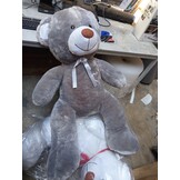 XL Knuffelbeer Grijs 160cm - 60% Korting! Met Hartje
