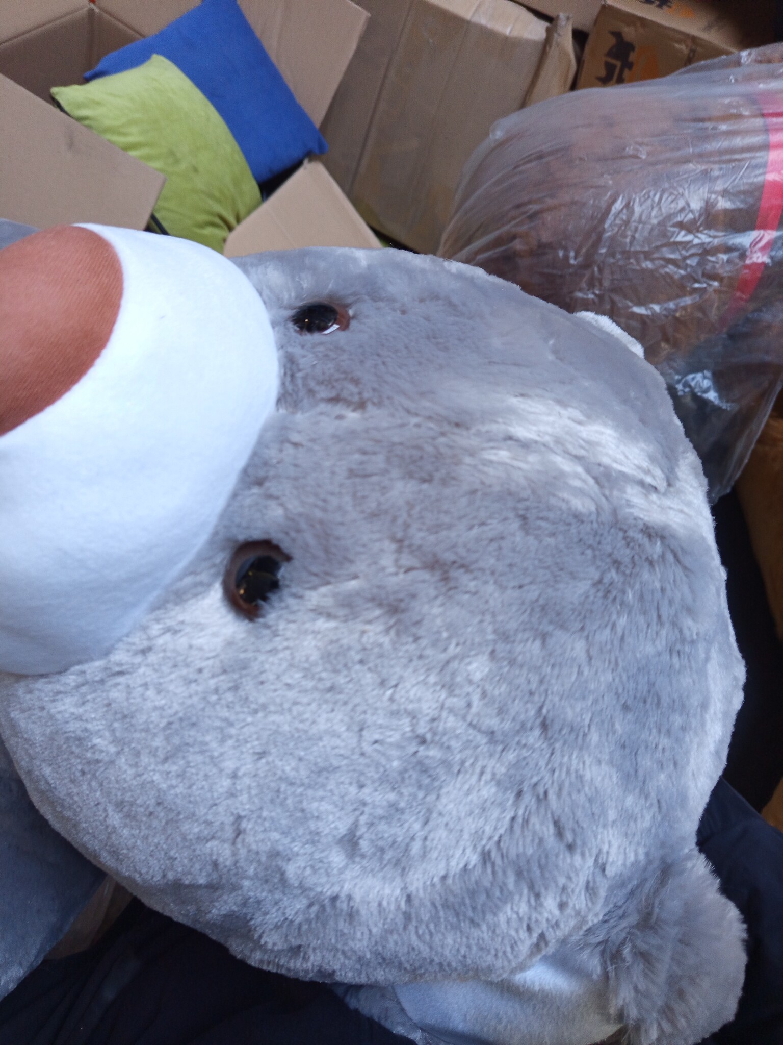 XL Knuffelbeer Grijs 160cm - 60% Korting! Met Hartje