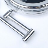 LED Make-up Spiegel - 20cm Chroom - Vergroting X3 - Uitgepakt!