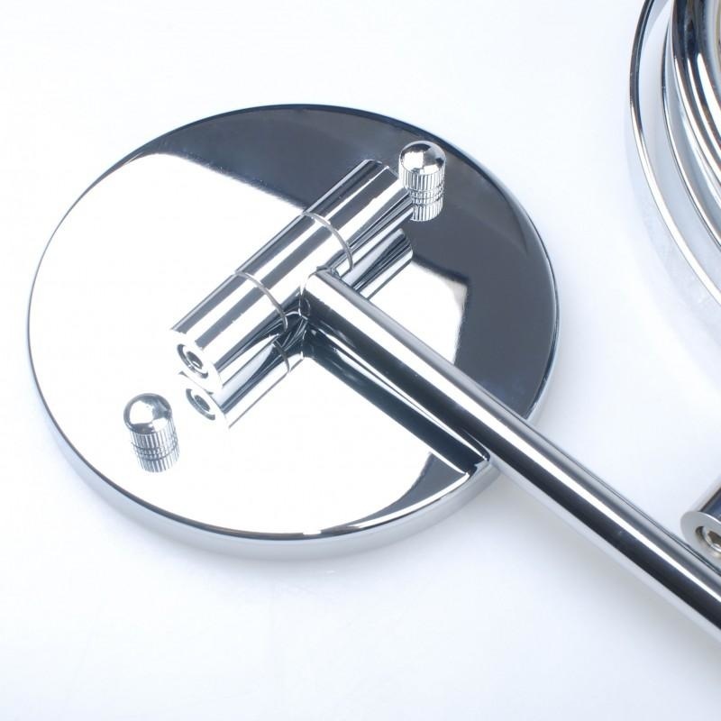 LED Make-up Spiegel - 20cm Chroom - Vergroting X3 - Uitgepakt!