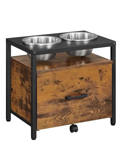 Geretourneerde Verhoogde Voerbak Hond Rustic Brown | -60% Korting