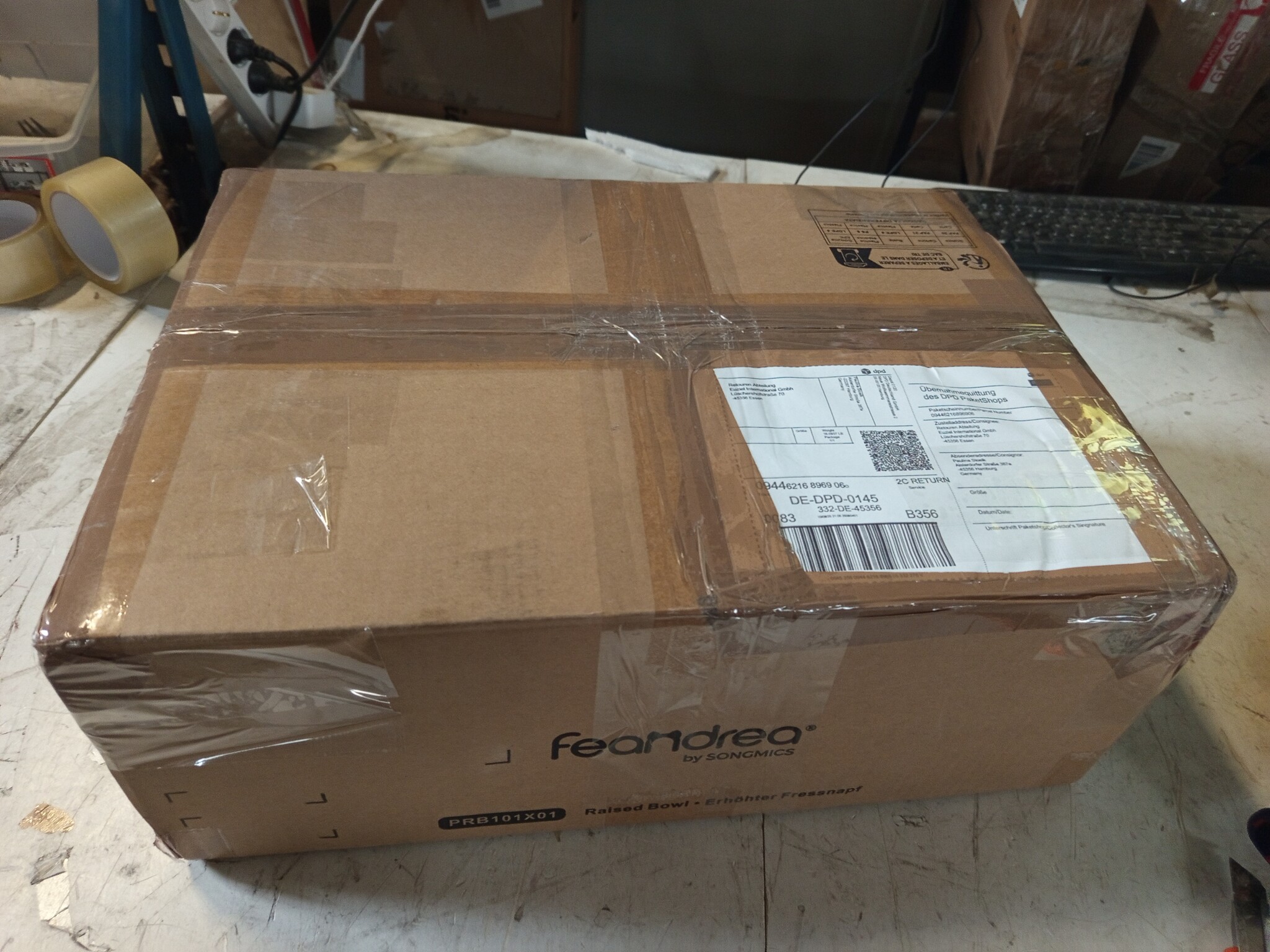 Geretourneerde Verhoogde Voerbak Hond Rustic Brown | -60% Korting