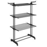 Ruim Droogrek RVS 4 etages met wielen - 55% Korting!