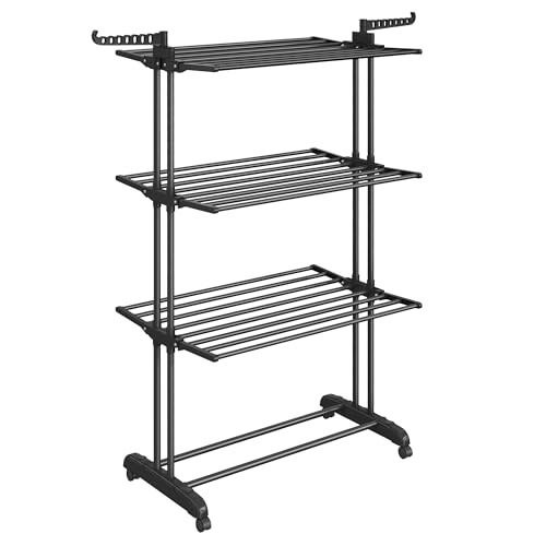 Ruim Droogrek RVS 4 etages met wielen - 55% Korting!