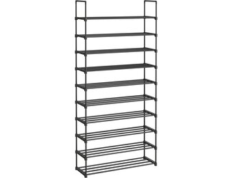 SONGMICS Schoenenrek 10 Lagen - 55% Korting! Ruimtebesparend & Modulair