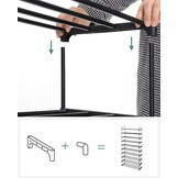 SONGMICS Schoenenrek 10 Lagen - 55% Korting! Ruimtebesparend & Modulair