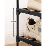 SONGMICS Schoenenrek 10 Lagen - 55% Korting! Ruimtebesparend & Modulair