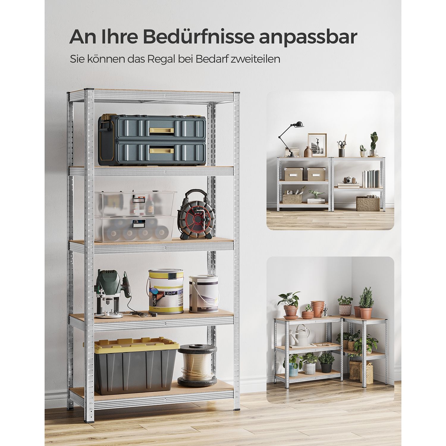 SONGMICS 5-Laags Stellage 2 Stuks - 55% Korting - Stevig & Verstelbaar!