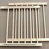 Ruim 40% KORTING! Houten Traphekje - Verstelbaar 72-122cm - 76cm Hoog - Zo goed als Nieuw!