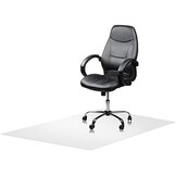 Vloerbeschermer 100x70cm Wit - 40% Korting! Bureau/Fitness