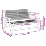 VidaXL Tuinbank Acaciahout Beige - 40% Korting! Snel uitverkocht!