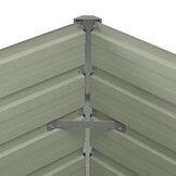 VidaXL Verhoogde Plantenbak 100x100x77cm Antraciet - 35% Korting!