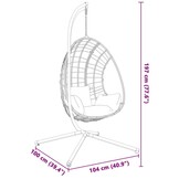 VidaXL Hangstoel Standaard Staal Zwart - 35% Korting!