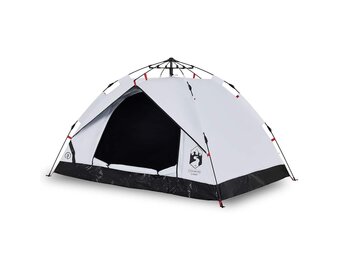 VidaXL Koepeltent 2-persoons - 60% KORTING! Snelopzet & Verduisterend Wit