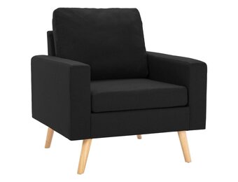 vidaXL Fauteuil Stof Zwart - 40% Korting - Zo Goed Als Nieuw!
