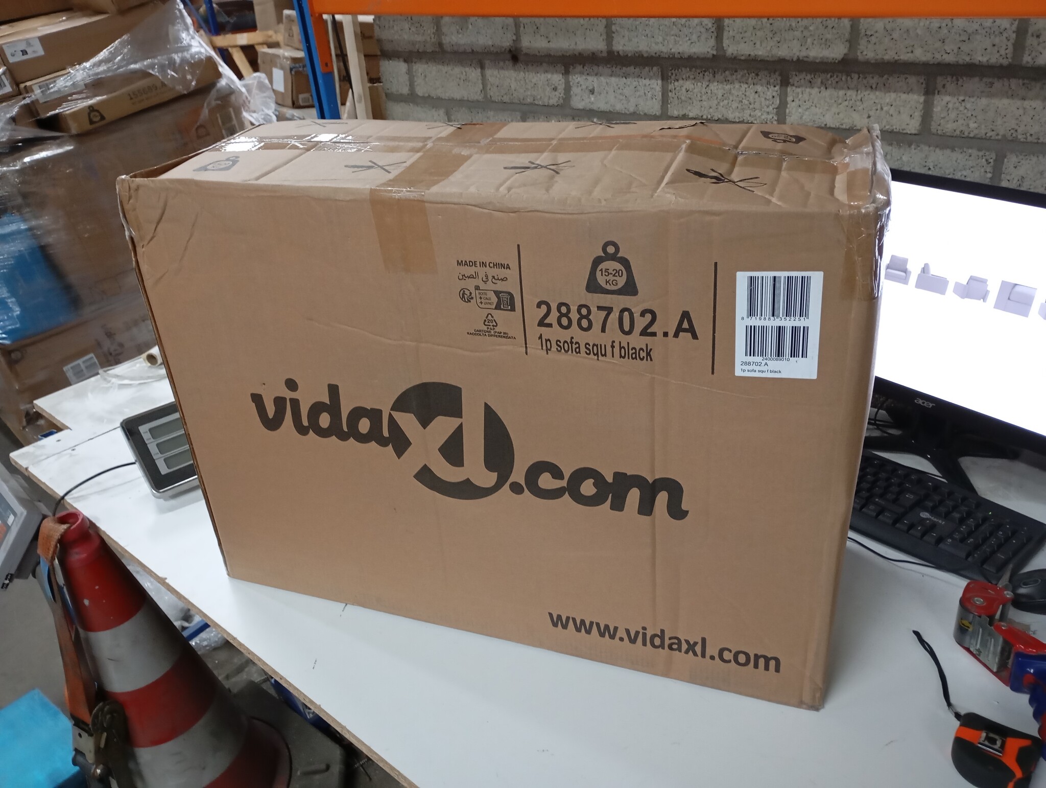 vidaXL Fauteuil Stof Zwart - 40% Korting - Zo Goed Als Nieuw!