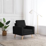 vidaXL Fauteuil Stof Zwart - 40% Korting - Zo Goed Als Nieuw!