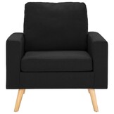 vidaXL Fauteuil Stof Zwart - 40% Korting - Zo Goed Als Nieuw!