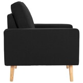 vidaXL Fauteuil Stof Zwart - 40% Korting - Zo Goed Als Nieuw!