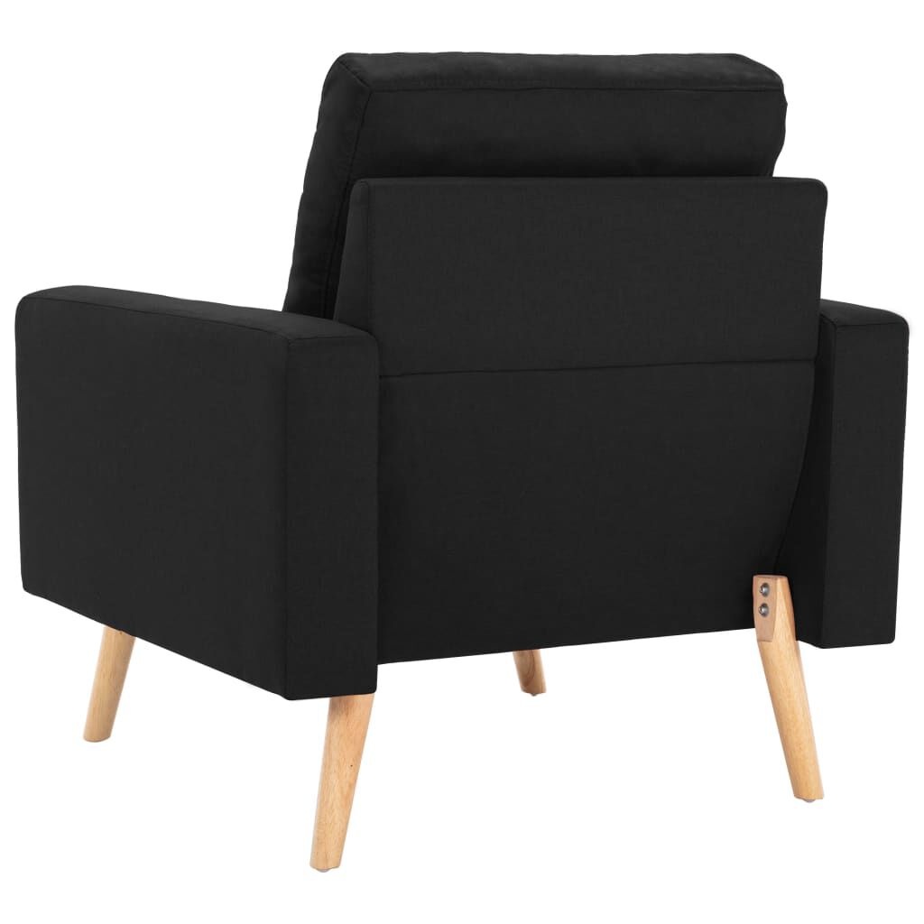 vidaXL Fauteuil Stof Zwart - 40% Korting - Zo Goed Als Nieuw!
