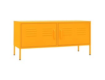 VidaXL TV-meubel Mosterdgeel (65% Korting!) - 105x35x50cm Staal