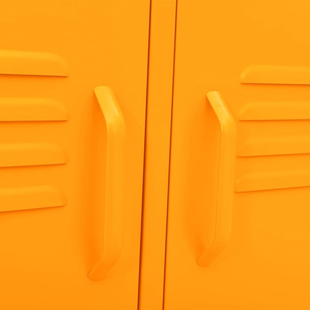 VidaXL TV-meubel Mosterdgeel (65% Korting!) - 105x35x50cm Staal