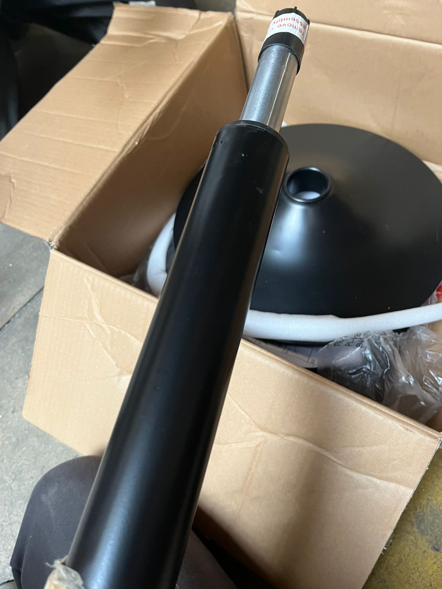 52% Korting! Draaibare Barkruk - Zwart Kunstleer - Hoogte 54-76 cm