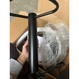 52% Korting! Draaibare Barkruk - Zwart Kunstleer - Hoogte 54-76 cm