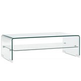 vidaXL Salontafel Gehard Glas 98x45x31cm - 40% Korting!