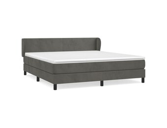 VidaXL Pocketveringmatras 160x200x20cm Donkergrijs - Nu 71% Korting!