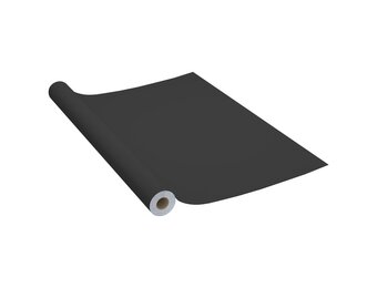 Zelfklevende Meubelfolie PVC Zwart 500x90cm | 55% Korting