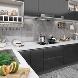 Zelfklevende Meubelfolie PVC Zwart 500x90cm | 55% Korting