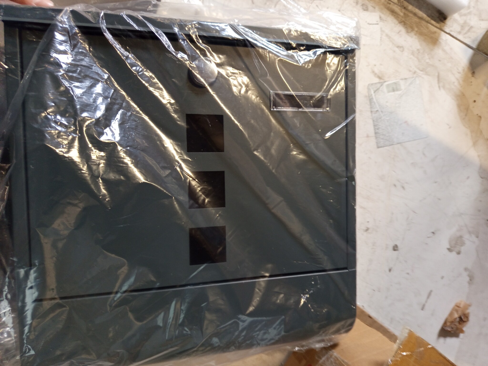 Brievenbus Gepoedercoat Staal Antraciet - 55% Korting! Krantenvak & Kijkvensters