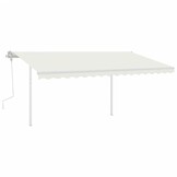 VidaXL Luifelpaalset 450x245 cm - Wit | 35% Korting! Nieuw!