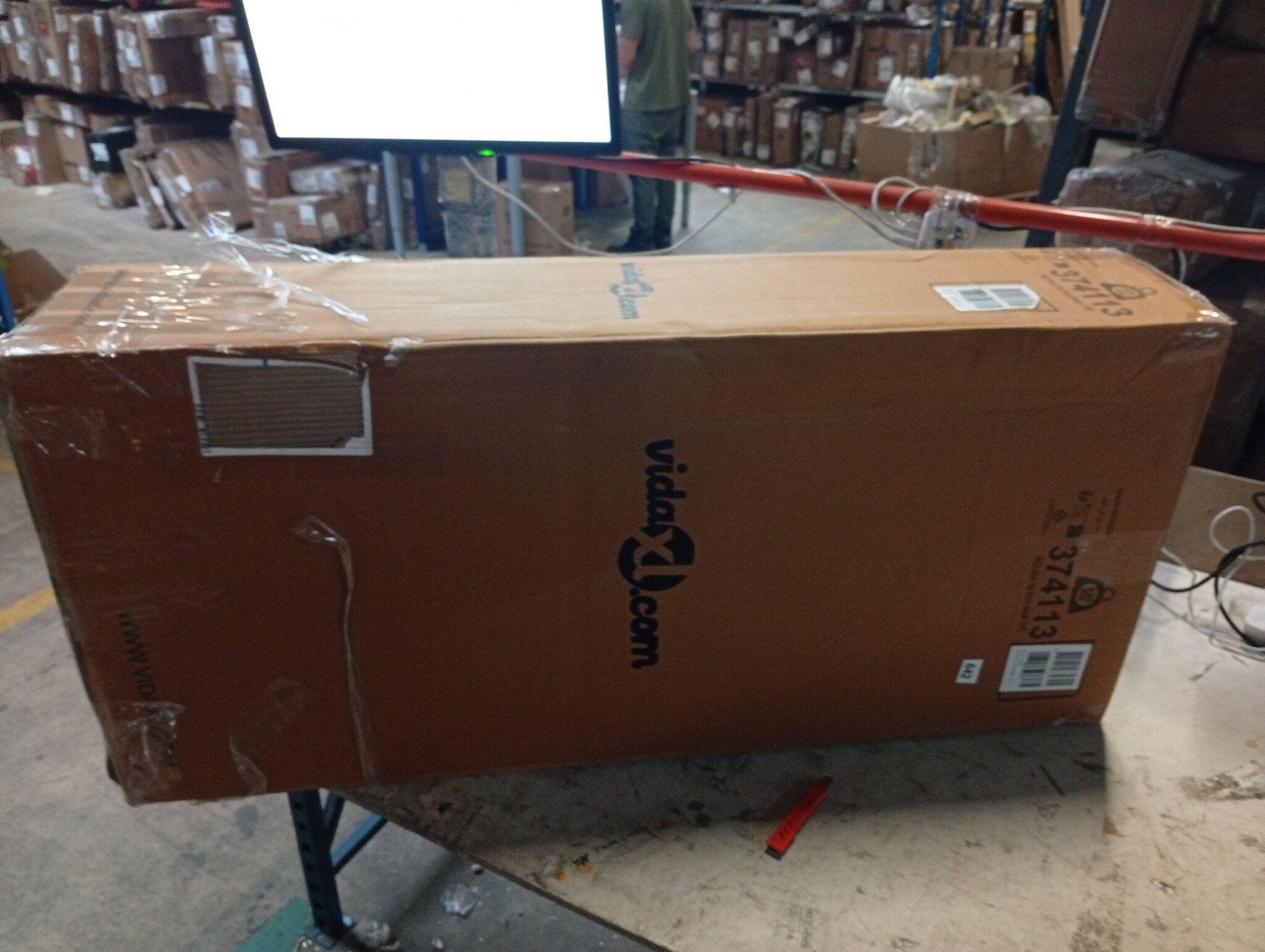 VidaXL Bureau Bruin 110cm Massief Acaciahout - 60% Korting! (Slechts 1 Stuk!)