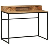 VidaXL Bureau Bruin 110cm Massief Acaciahout - 60% Korting! (Slechts 1 Stuk!)