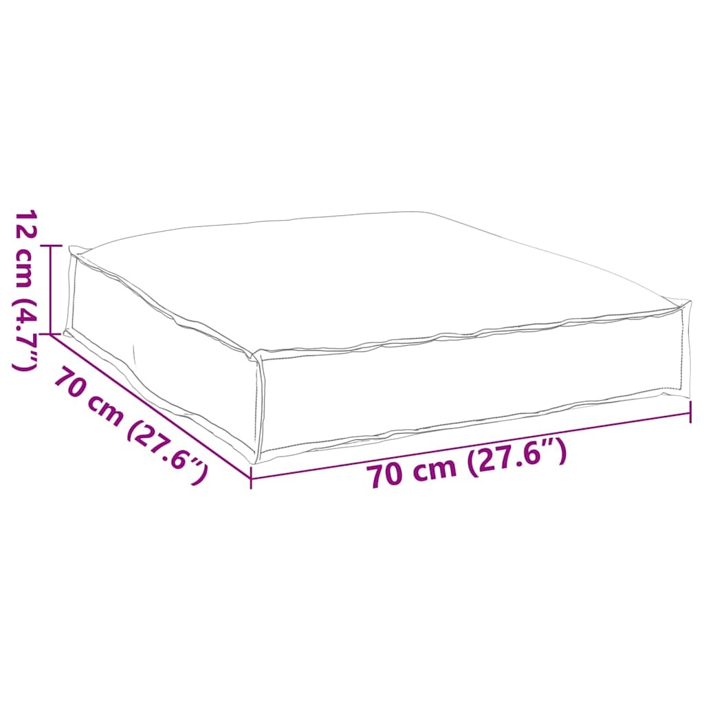 VidaXL Palletkussen Antraciet 70x70x12cm Oxford | 40% Korting