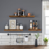 VASAGLE Wandplank Rustiek Bruin - 35% Korting! (Nieuw)