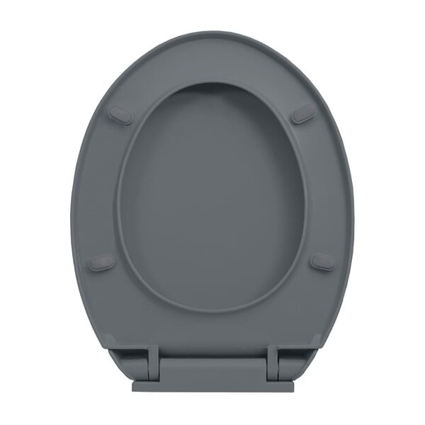 VidaXL Toiletbril Soft-Close Ovaal Grijs - 55% Korting!