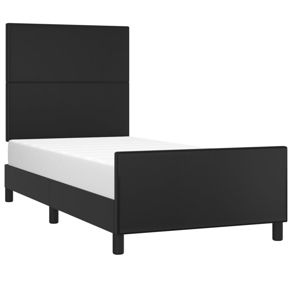 vidaXL Bedframe Zwart 80x200 cm met Hoofdeinde - 55% Korting!