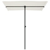 VidaXL Parasol Zandwit - 40% Korting! Aluminium Paal 180x110cm