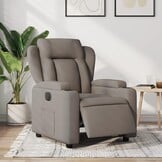 vidaXL Fauteuil Taupe - Stoffen Verstelbare Relaxstoel met 57% Korting!